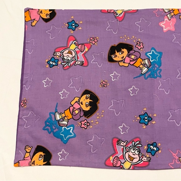 Dora The Explorer Pillowcase Homemade 21” x 12.5” Pillow Case - Picture 2 of 16